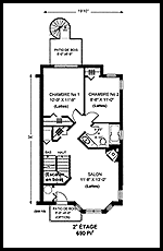 Plan de l'tage no 2