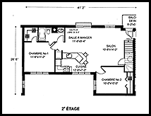 Plan de l'étage no 2